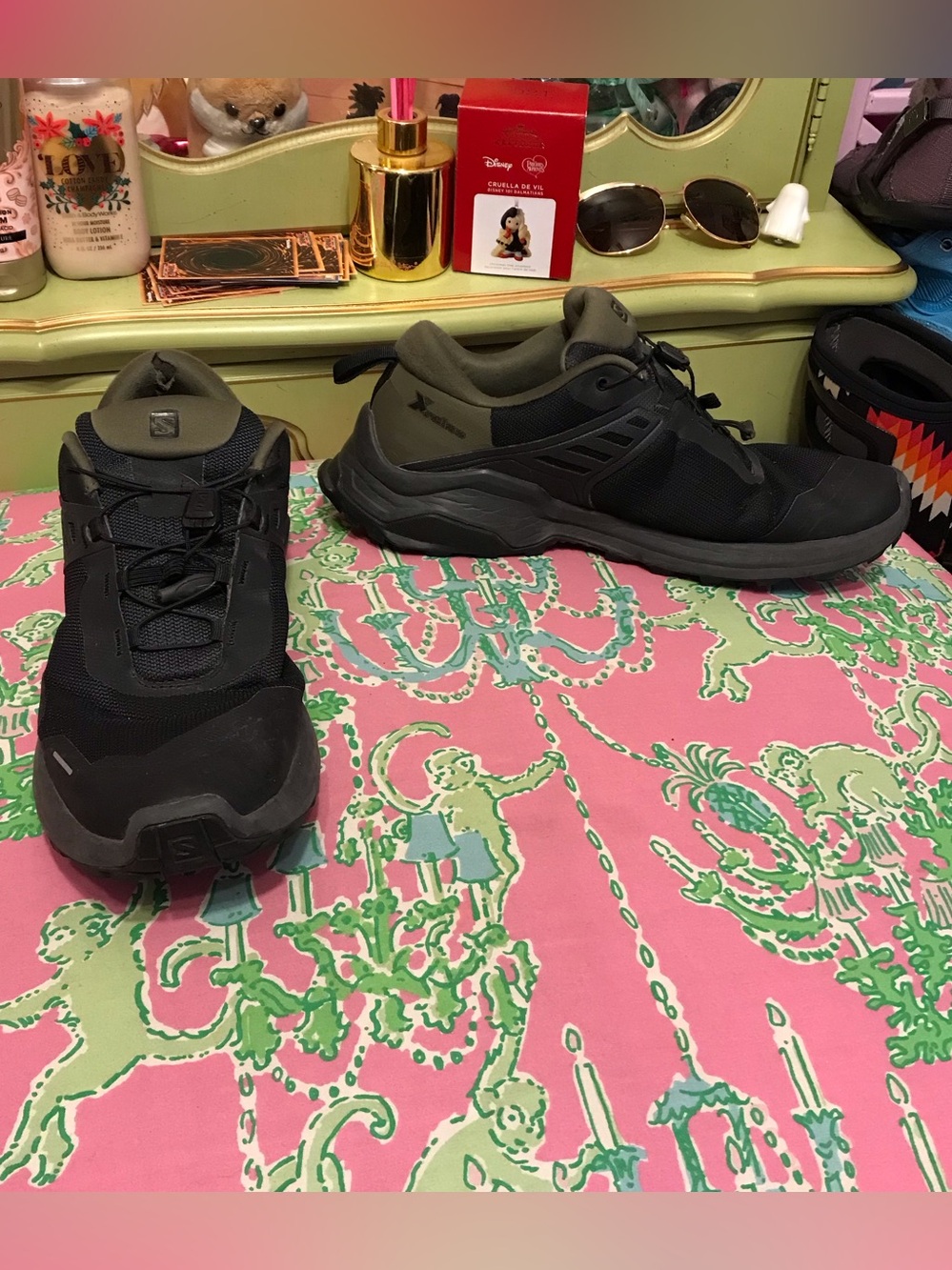Salomon X Raise Trail Hiking Running Sneaker Black Grape Leaf Phantom Mens US 11